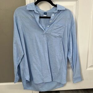 Old Navy Maternity Tunic Popover Button Down Blouse